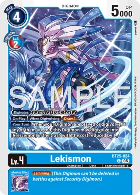 Lekismon, Digimon card BT25-024