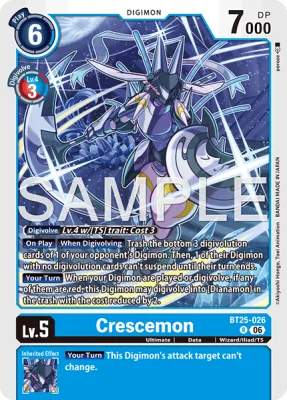 Crescemon, Digimon card BT25-026