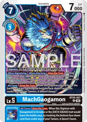 MachGaogamon, Digimon card BT25-027