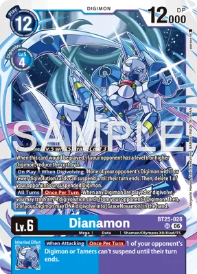 Dianamon, Digimon card BT25-028