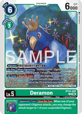 Deramon, Digimon card BT25-055