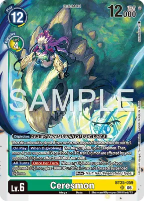 Ceresmon, Digimon card BT25-059