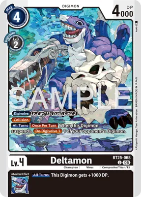 Deltamon, Digimon card BT25-068