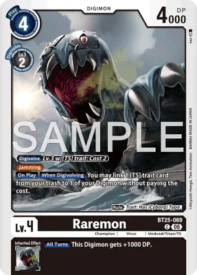 Raremon, Digimon card BT25-069