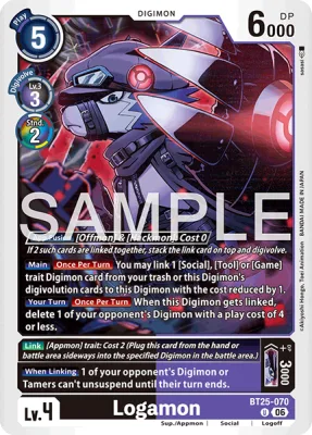 Logamon, Digimon card BT25-070