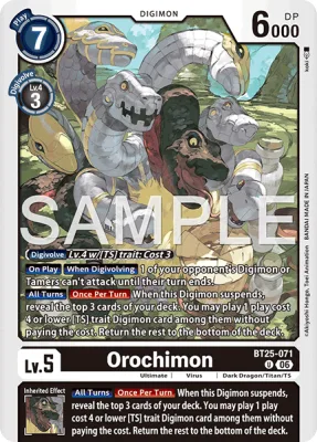 Orochimon, Digimon card BT25-071