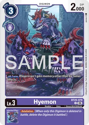 Hyemon, Digimon card BT25-079