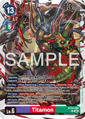 Titamon, Digimon card BT25-084