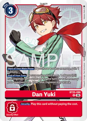 Dan Yuki, Digimon card BT25-086