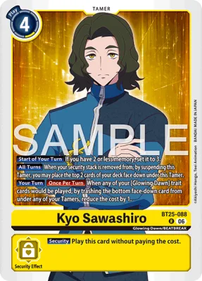Kyo Sawashiro, Digimon card BT25-088