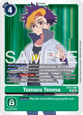 Tomoro Tenma, Digimon card BT25-090
