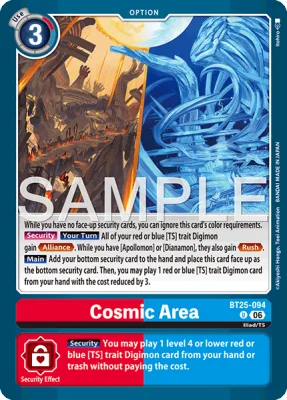Cosmic Area, Digimon card BT25-094