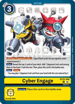 Cyber Engage, Digimon card BT25-098