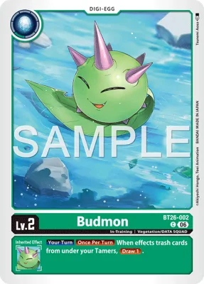 Budmon, Digimon card BT26-002