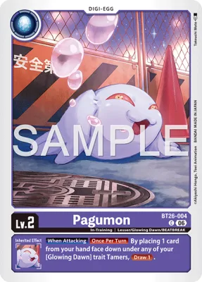 Pagumon, Digimon card BT26-004