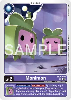 Monimon, Digimon card BT26-006