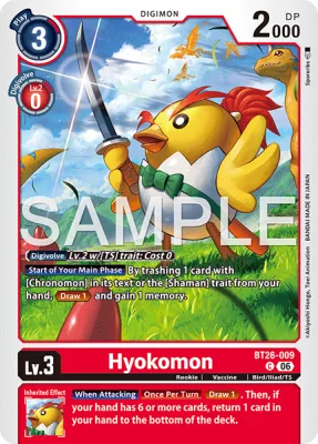 Hyokomon, Digimon card BT26-009