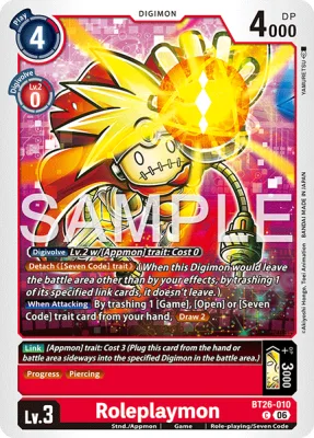 Roleplaymon, Digimon card BT26-010
