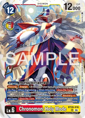 Chronomon: Holy Mode, Digimon card BT26-016