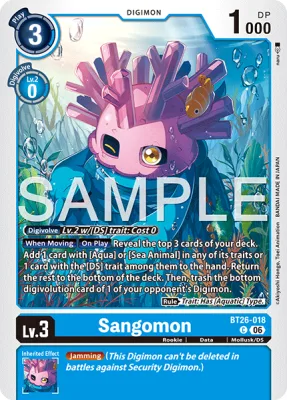 Sangomon, Digimon card BT26-018