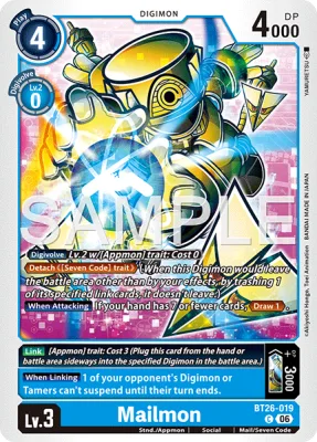 Mailmon, Digimon card BT26-019