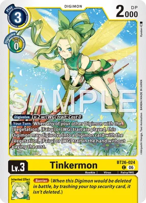 Tinkermon, Digimon card BT26-024