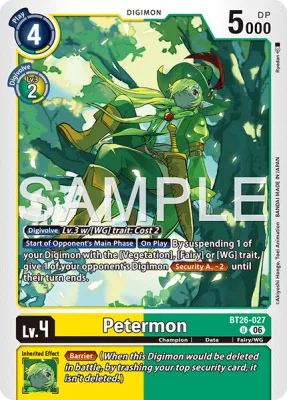 Petermon, Digimon card BT26-027