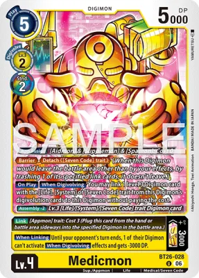 Medicmon, Digimon card BT26-028
