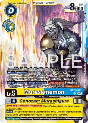 Murasamemon, Digimon card BT26-031