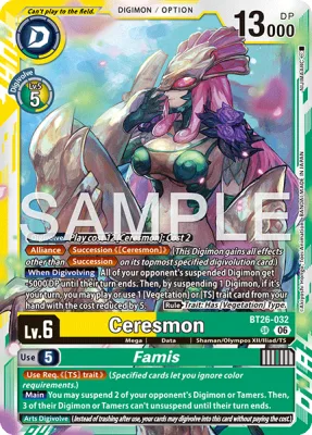 Ceresmon, Digimon card BT26-032