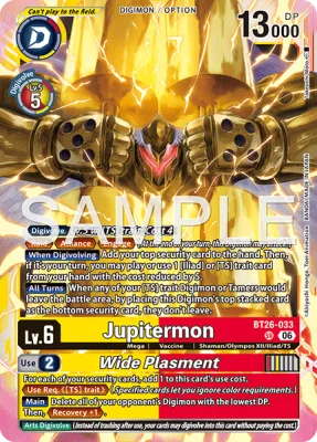 Jupitermon, Digimon card BT26-033