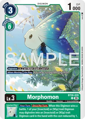 Morphomon, Digimon card BT26-035