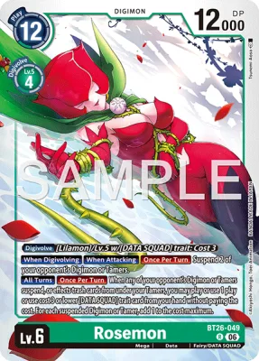 Rosemon, Digimon card BT26-049