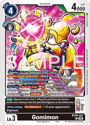 Gomimon, Digimon card BT26-051