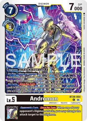 Andromon, Digimon card BT26-054