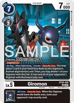 Giromon, Digimon card BT26-055