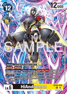 HiAndromon, Digimon card BT26-058
