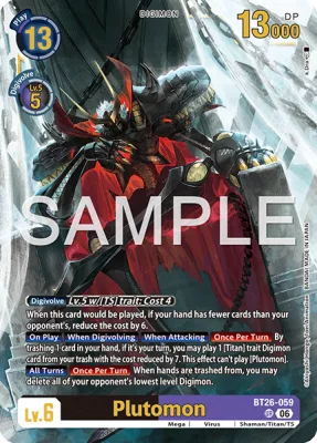 Plutomon, Digimon card BT26-059