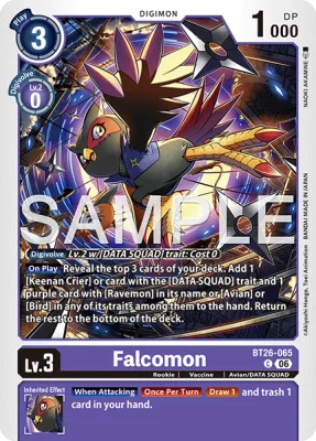 Falcomon, Digimon card BT26-065