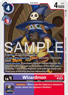 Wizardmon, Digimon card BT26-067