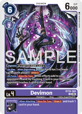 Devimon, Digimon card BT26-068