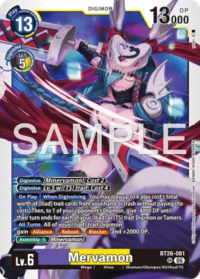 Mervamon, Digimon card BT26-081