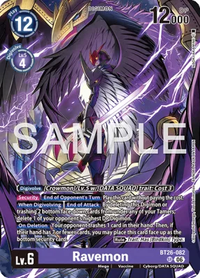 Ravemon, Digimon card BT26-082