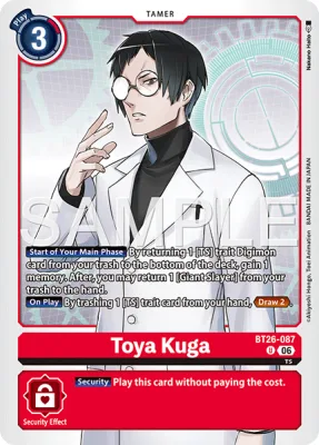 Toya Kuga, Digimon card BT26-087