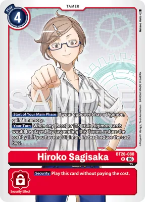 Hiroko Sagisaka, Digimon card BT26-088