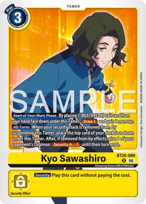Kyo Sawashiro, Digimon card BT26-089