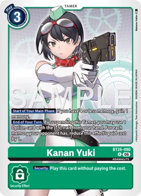 Kanan Yuki, Digimon card BT26-090