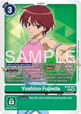 Yoshino Fujieda, Digimon card BT26-091