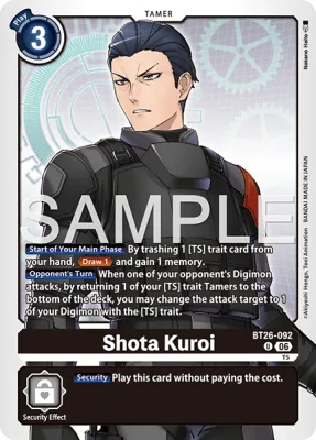 Shota Kuroi, Digimon card BT26-092