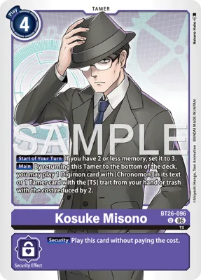 Kosuke Misono, Digimon card BT26-096